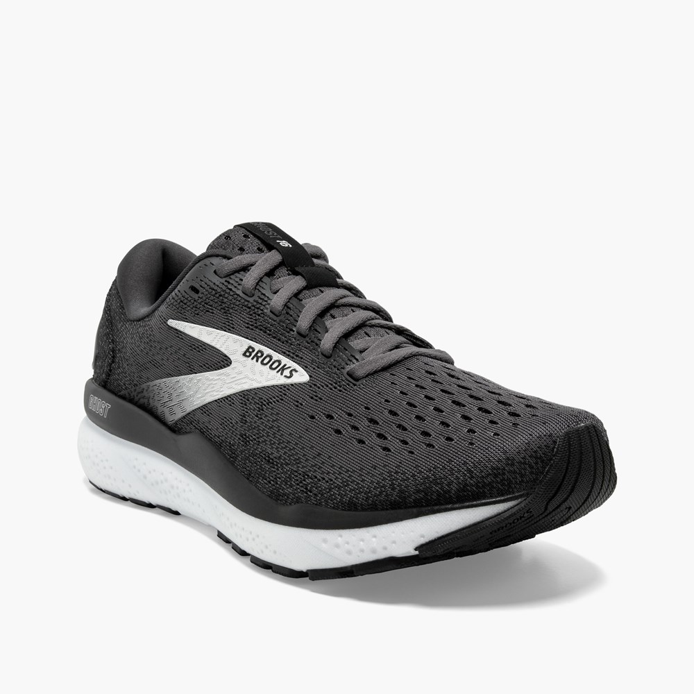 Chaussures Running Route Brooks Ghost 16 Noir Grise Blanche Femme | SCF-5781252